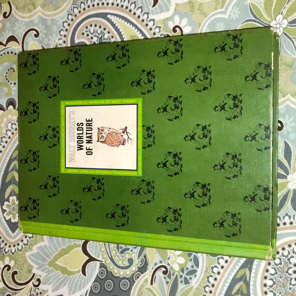 Walt Disney's World Of Nature Green Big Coffee Table Book Nostalgia 1965